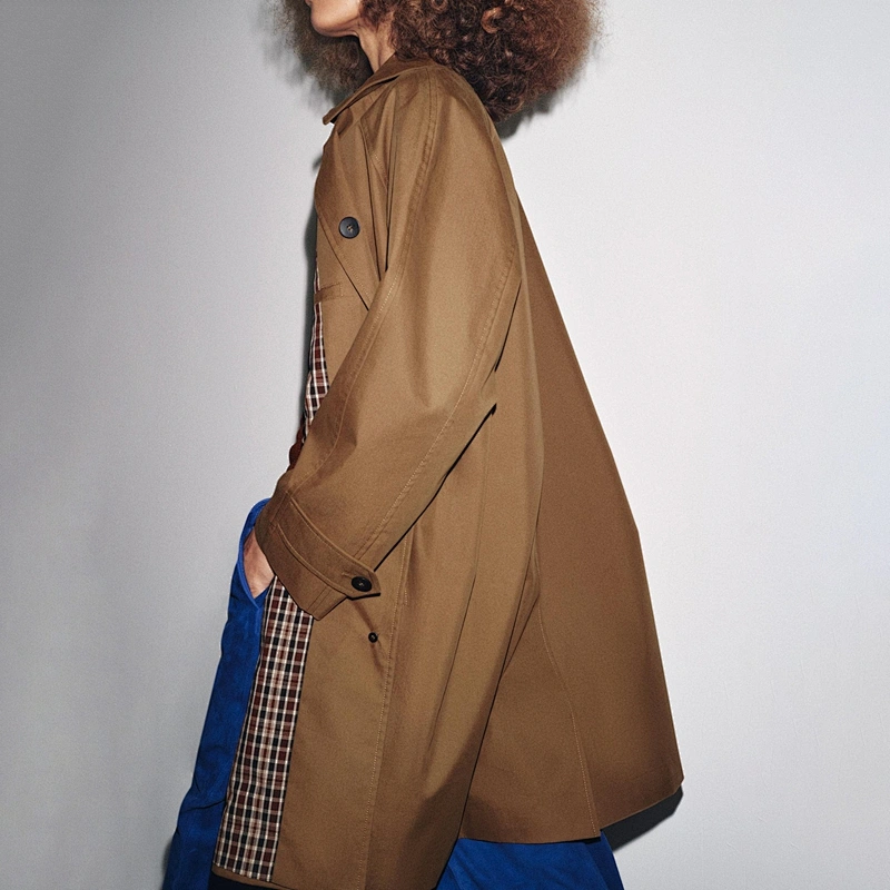 single-breasted trench coat